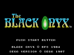 Заставка игры Black Onyx, The